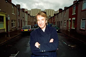 Alan Rickman, Actor, pictured on the streets of Barrow In Furness where he is due to play