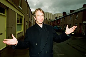 Alan Rickman, Actor, pictured on the streets of Barrow In Furness where he is due to play