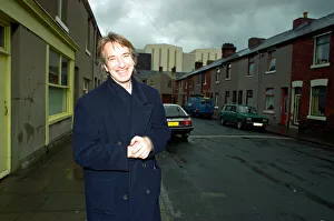 Alan Rickman, Actor, pictured on the streets of Barrow In Furness where he is due to play