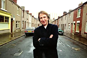 00903 Prints: Alan Rickman, Actor, pictured on the streets of Barrow In Furness where he is due to play