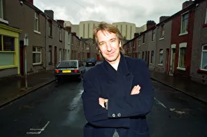 Alan Rickman, Actor, pictured on the streets of Barrow In Furness where he is due to play