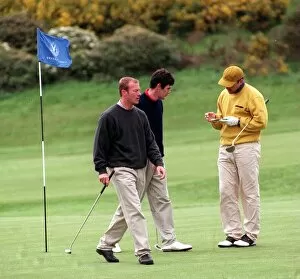 Images Dated 2nd June 1998: Alan Shearer football player golf in Scotland June 1998 Newcastle