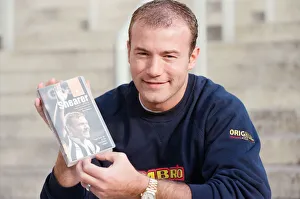 01039 Prints: Alan Shearer launches his new video Simply Shearer at Newcastle United