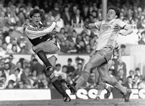 00244 Prints: Alan Smith Arsenal v Norwich Football May 1989 Alan Smith scoring against Norwich