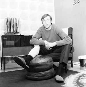 Injury Prints: Alan Stephenson West ham centre half rests dejectedly after his leg injury