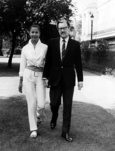 Alan Whicker TV Presenter and Fiancee Olga Deterding Oil Heiress in Regents Park