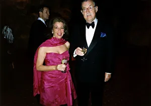 Alan Whicker TV Presenter Whickers World with long-time girlfriend Valerie Kleeman