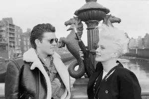 Alannah Currie and Tom Bailey who form pop duo The Thompson Twins pictured in Dublin