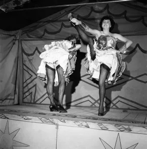 Albert and Elsie Price seen here on stage performing Striptease