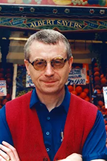 Vegetables Prints: Albert Sayers of the Newcastle Barrow Traders Association. 7th August 1998