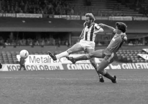 West Brom Prints: Albion Midfielder Tony Grealish gets a timeyl interception at The Hawthorns