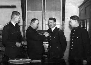 Alderman of Swansea Percy Morris, Deputy Regional Commissioner foe Civil Defence in