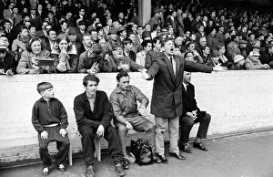Alec Stock Manager of QPR - May 1968 on the touch line - urging the referee to blow