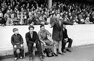 Alec Stock Manager of QPR - May 1968 on the touch line - urging the referee to blow