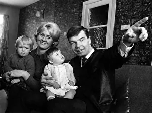 Domestic Life Prints: Alex Elder Burnleys Irish International full-back at home in Burnley his wife Rona
