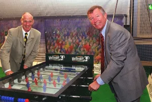 1998 99 Prints: Alex Ferguson August 1998 Manchester United Manager at Worthington Cup Launch Promotion