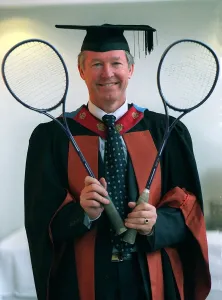 Squash Prints: Alex Ferguson manager of Manchester United recieives his fourth honourary degree