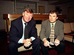 Images Dated 23rd September 1997: Alex Ferguson Manchester United Manager September 1997 during interview with The