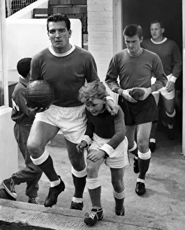 Mascot Prints: Alex Parker EvertonOs captain, leads the team out against Sheffield United