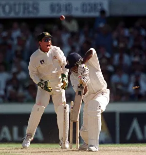 Wicket Prints: Alex Tudor England is bowled by Stuart MacGill Australia during fifth Ashes test