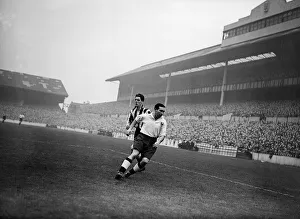 Alf Ramsey seen here playing at White Hart Lane for Tottenham Hotspur against Newcastle