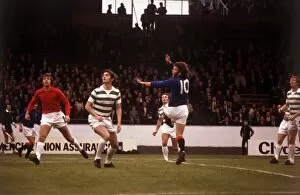 00253 Collection: Alfie Conn heads ball over the bar August 1973