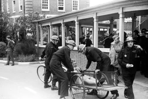 Exercises And Training Prints: Alfieri. Civil Defence Wardens carry out Invasion Exercises, Kingston, London