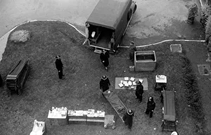 00080 Prints: Alfieri. FAP (first aid post) Wardens set up a first aid post during Invasion Exercises