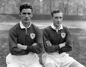 Footballers Prints: Alfred Hayes and Dave Halliday Arsenal Footballers 1930