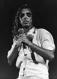 Alice Cooper American rock singer in concert 1975 Local Caption retromusic
