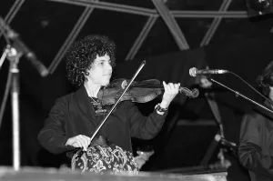 World Prints: Alicia Svigals of The Klezmatics performing at WOMAD festival at Rivermead in Reading
