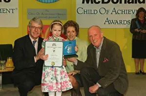 00137 Prints: Alison Price with her Children of Courage Award with Prime Minister John Major his wife