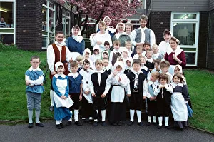 History Prints: All dressed up and ready to go - Meltham youngsters get ready for a trip back in time