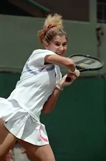 Images Dated 2nd July 1990: All England Lawn Tennis Chamionships at Wimbledon Ladies Singles Monica Seles