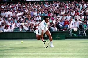 00013 Collection: All England Lawn Tennis Championships at Wimbledon Michael Chang in action during