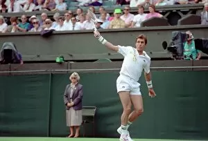 Images Dated 22nd June 1992: All England Lawn Tennis Championships at Wimbledon. Ivan Lendl in action against Kuhnen