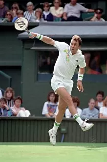 Images Dated 22nd June 1992: All England Lawn Tennis Championships at Wimbledon. Ivan Lendl in action against Kuhnen
