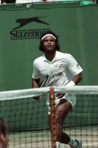 All England Lawn Tennis Championships at Wimbledon Action during the Mens Singles