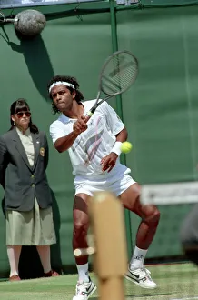 All England Lawn Tennis Championships at Wimbledon Action during the Mens Singles