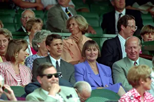 00209 Prints: All England Lawn Tennis Championships at Wimbledon Footballer Gary Lineker with