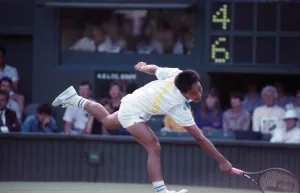 All England Lawn Tennis Championships at Wimbledon Michael Chang in action during