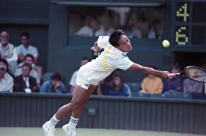 All England Lawn Tennis Championships at Wimbledon Michael Chang in action during