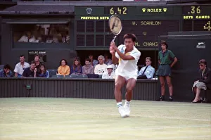 All England Lawn Tennis Championships at Wimbledon Michael Chang in action during