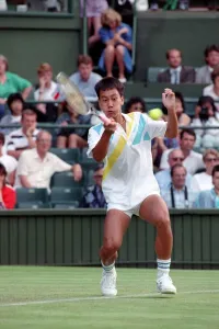 All England Lawn Tennis Championships at Wimbledon Michael Chang in action during