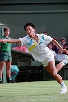 All England Lawn Tennis Championships at Wimbledon Michael Chang in action during