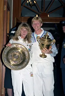 All England Lawn Tennis Championships at Wimbledon West German champions Steffi