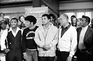 All World Heavyweight Champs together (from left to right) Joe Frazier, Jimmy Ellis