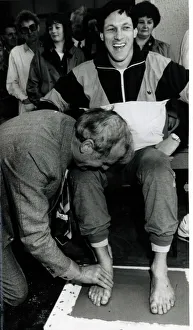 Allan Wells 1988 Irn Bru new glasgow distribution depot opening feet in