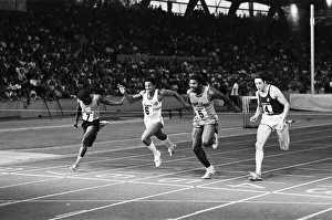 00743 Prints: Allan Wells (right) comes in fourth place at the Rotary Watches Athletics