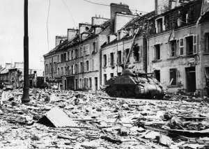 Allied forces in Northern France following the invasion of Normandy in the Second World